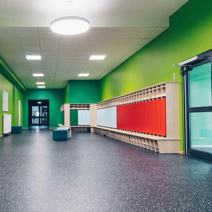 Changing room overview